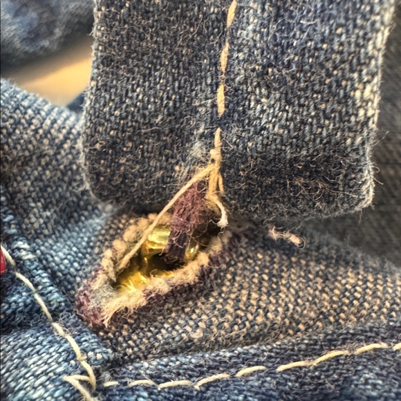 Vintage! OshKosh B'gosh Classic Blue Footed Overalls, sz 6-9 Months - Picture 4 of 9